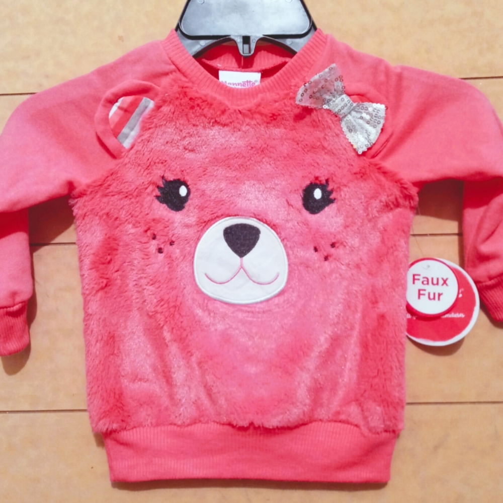 Nannette animal furry sweater